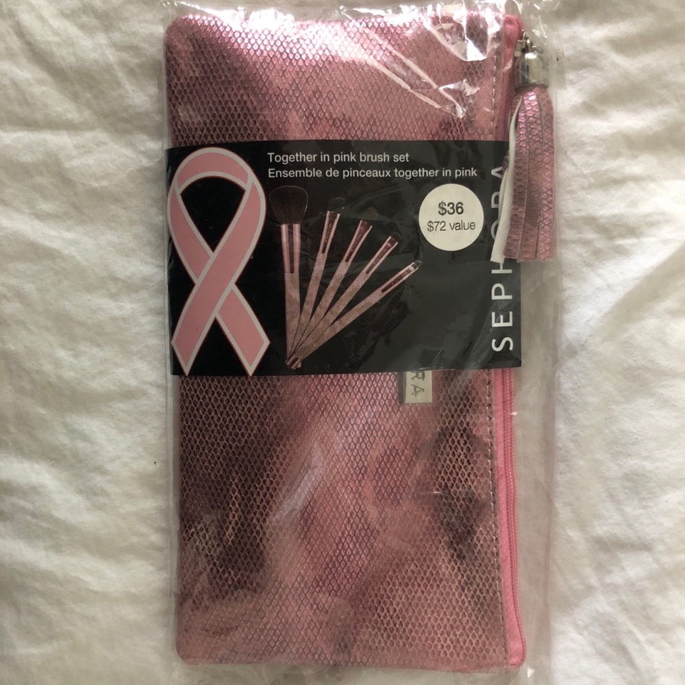 🆕 Sephora five-piece PINK Brush Set